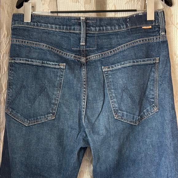 MOTHER Blue Straight Leg Jeans Classic Style - Picture 10 of 16